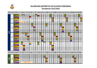 Calendario general competiciones federadas 23-24