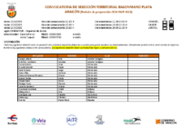 Convocatoria CF bm playa 15y16-6-2025